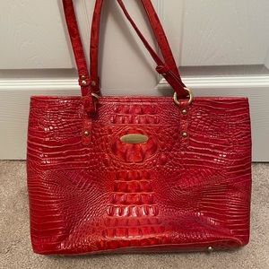 Red Brahmin tote purse
